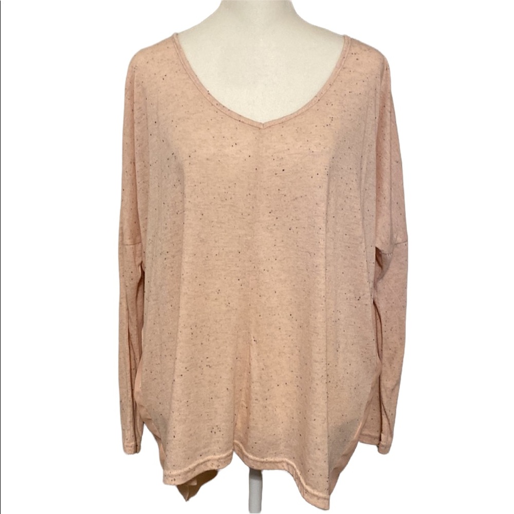 Oversized boutique top with sheer back